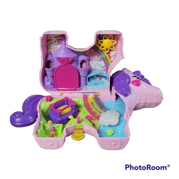 Polly Pocket Other - Polly Pocket Unicorn Party Playset With Figure